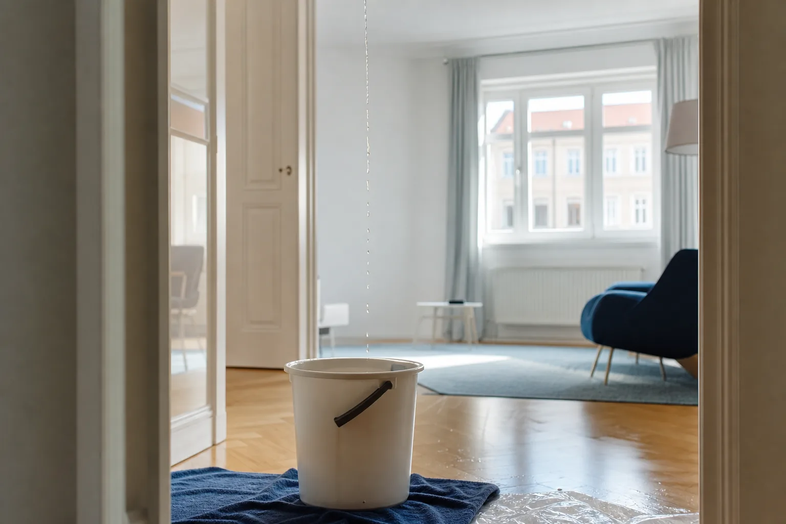 Wasser tropft von der Decke: Was Sie jetzt tun müssen – und wie Leckortung ohne unnötiges Aufstemmen abläuft (Wien/NÖ/Bgld)