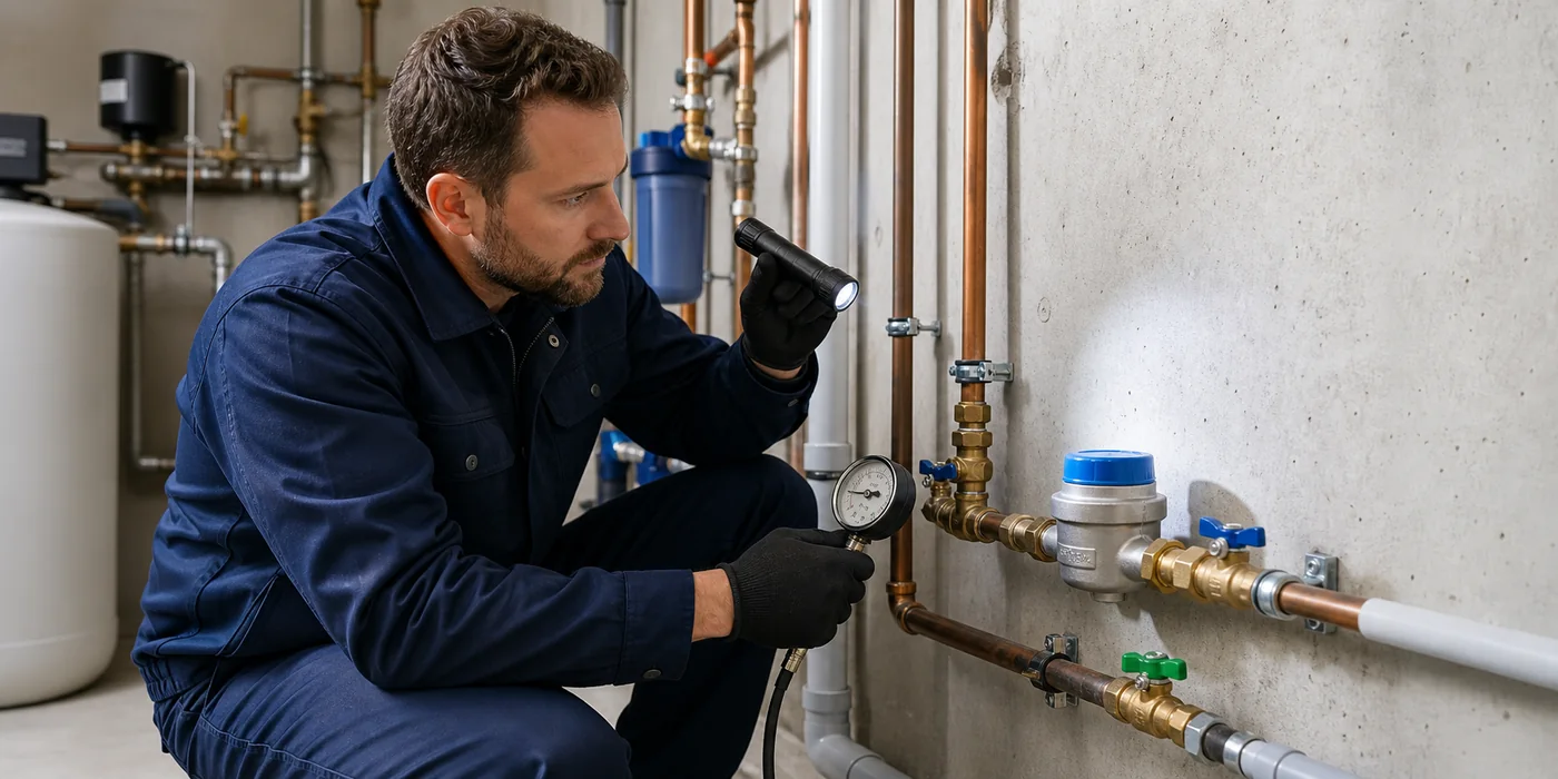 Leckortung im Trinkwassernetz: Wasserzähler, Druckprüfung, Zuständigkeit und nächste Schritte