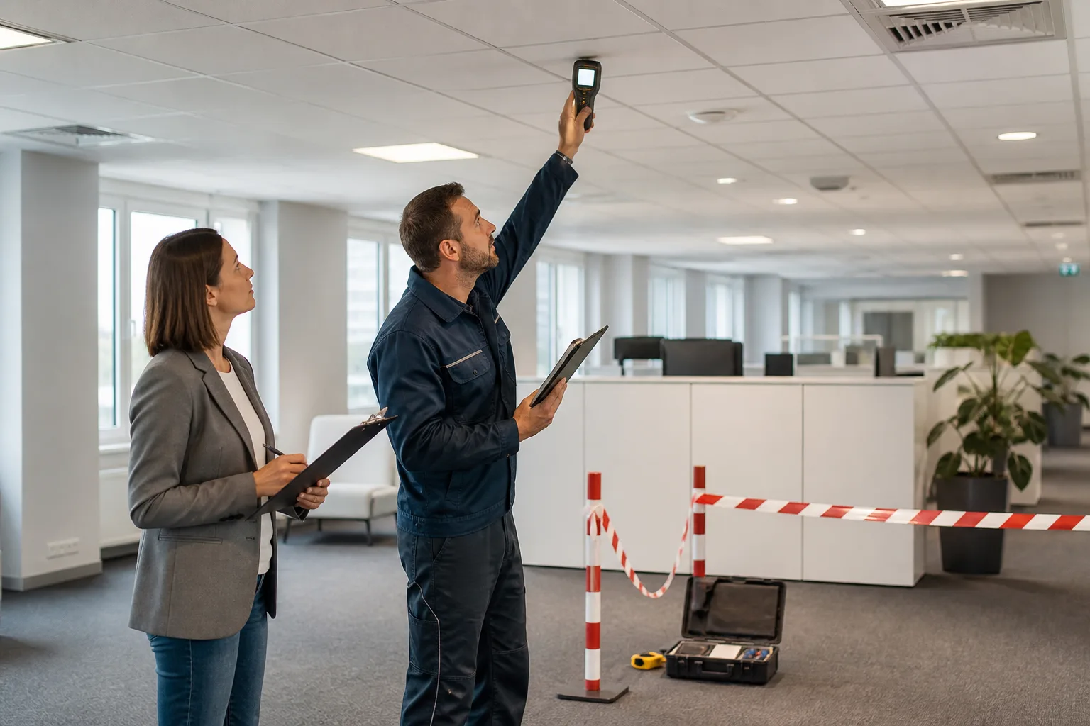 Dokumentation von Messpunkten im Büro
