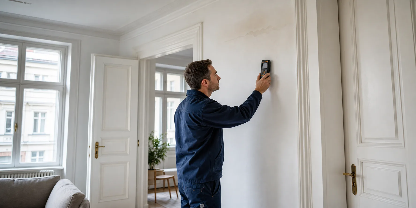 Feuchtemessung in einem Altbau in 1030 Wien-Landstraße