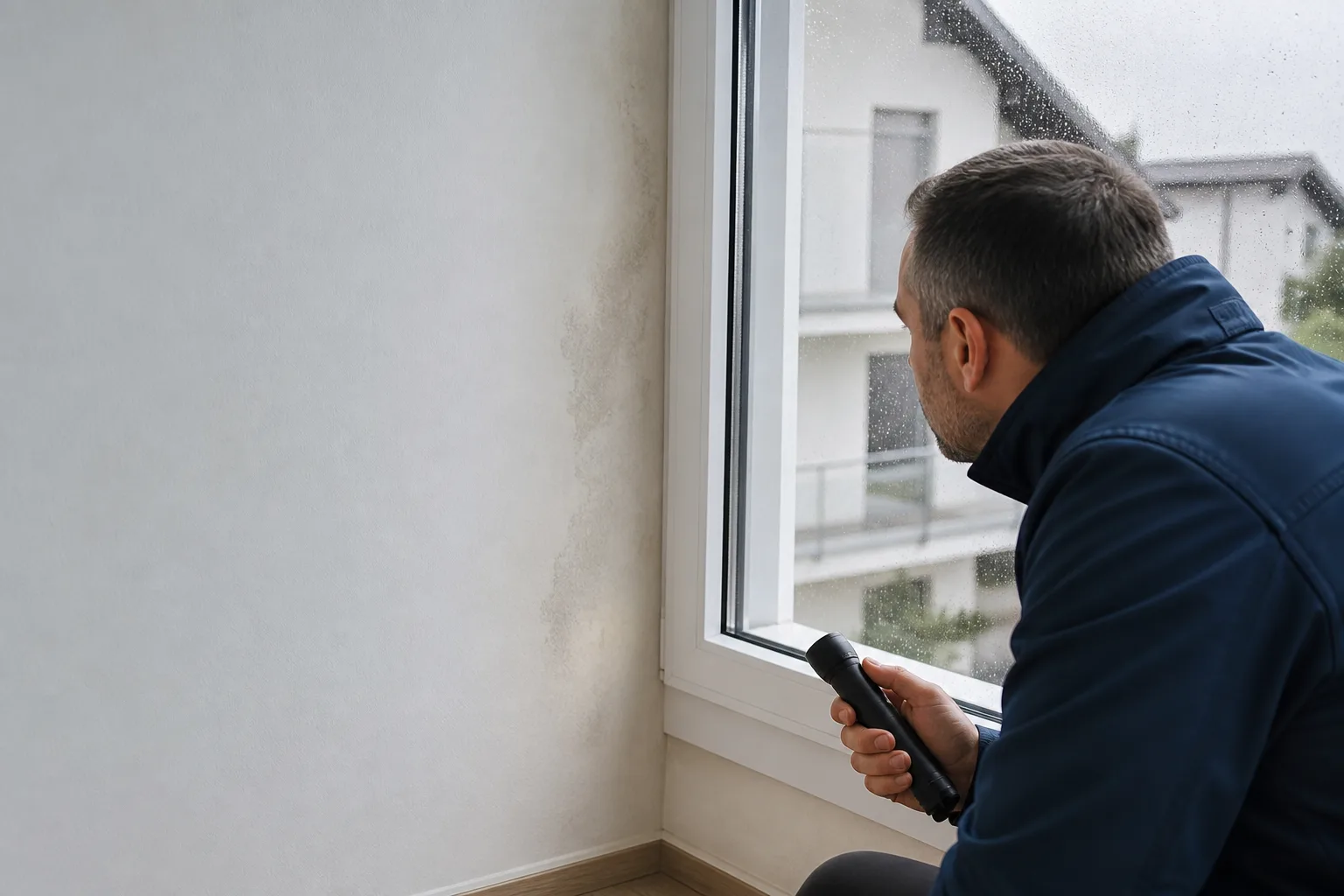 Wand nach Regen feucht: Fassade, Fensteranschluss oder doch ein Leck?