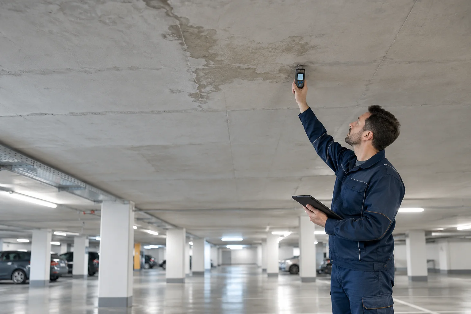 Wasser tropft von der Decke in der Tiefgarage: Was jetzt prüfen?